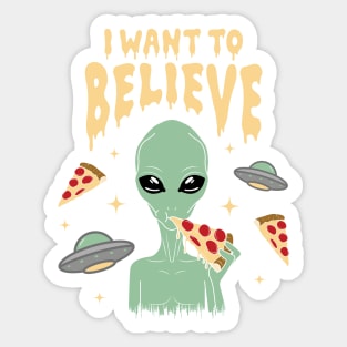 I Want To Believe - Alien Sticker